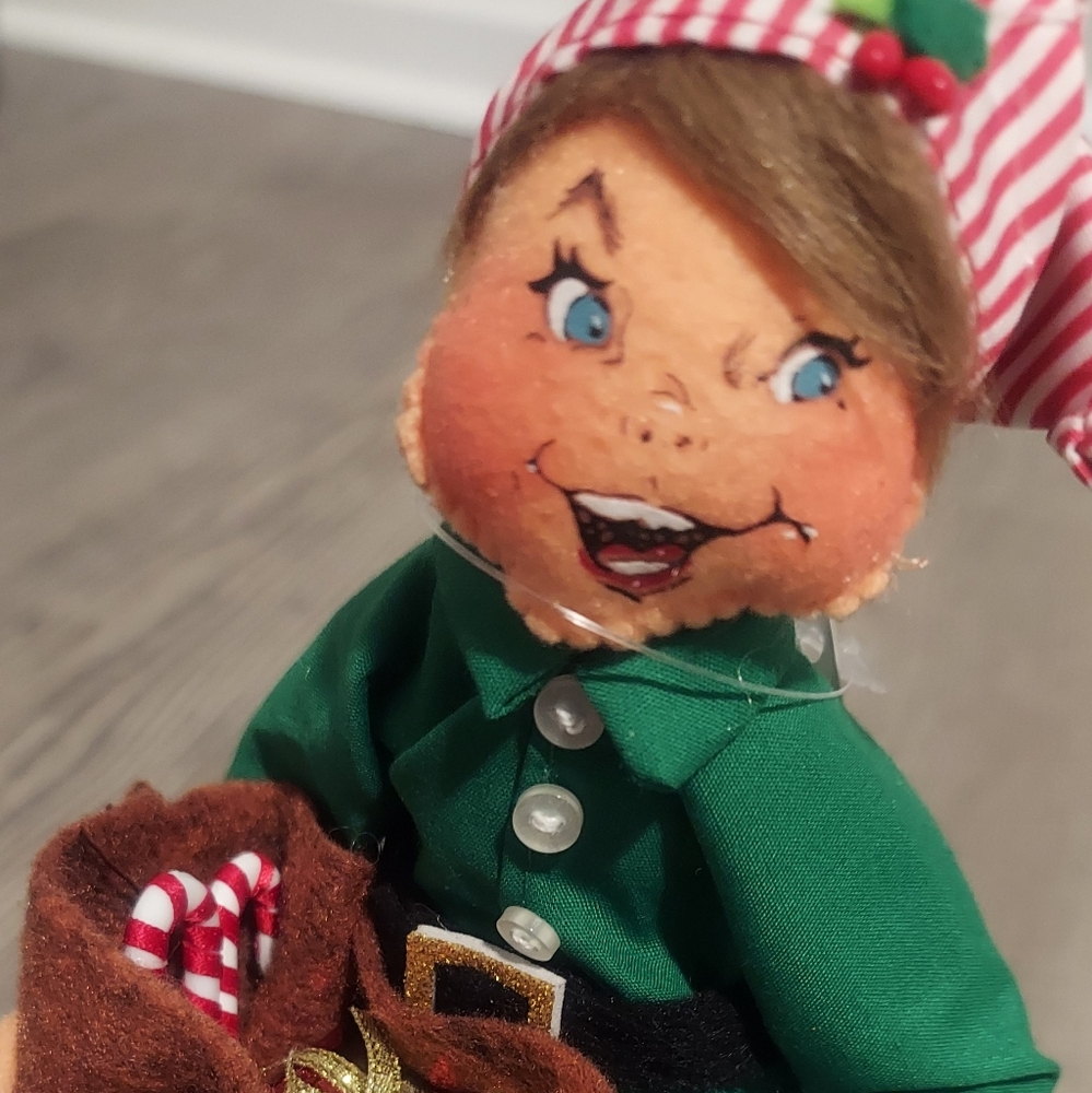 New w/ Tag Festive Elf Plush Doll